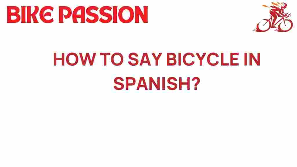 bicycle-in-spanish