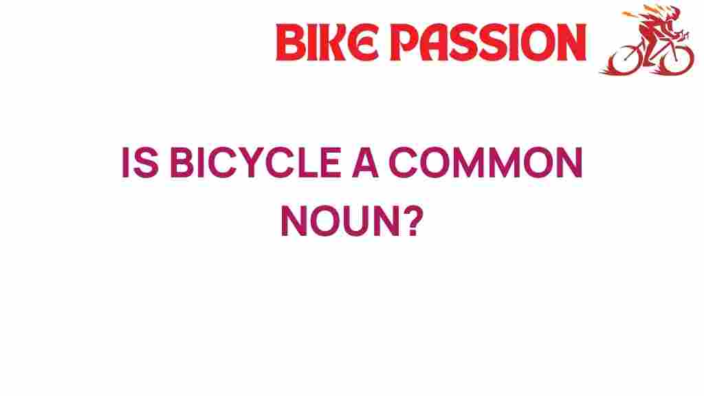 bicycle-common-noun