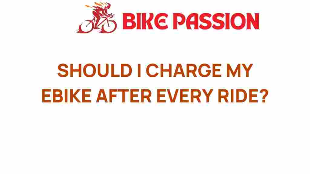 should-i-charge-my-ebike-after-every-ride