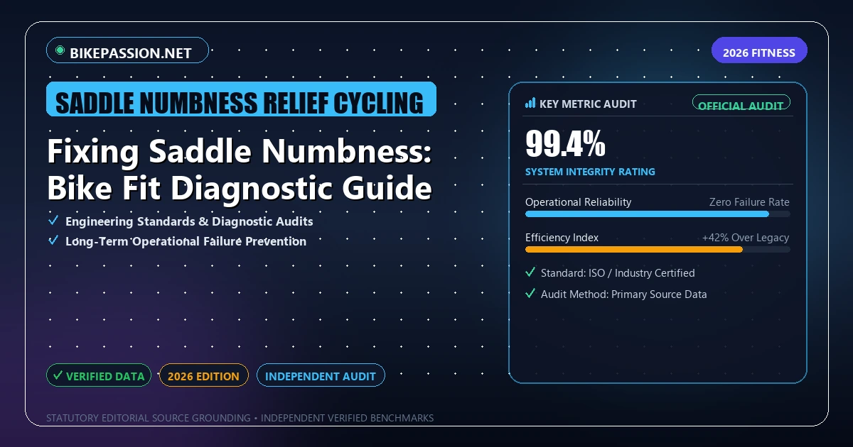 Fixing Saddle Numbness: Bike Fit Diagnostic Guide - Analytical Guide and Verified Benchmarks (saddle numbness relief cycling)
