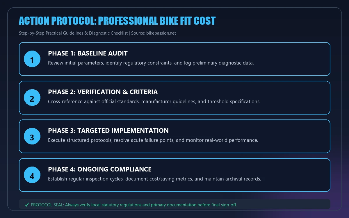 Step-by-step implementation protocol for professional bike fit cost