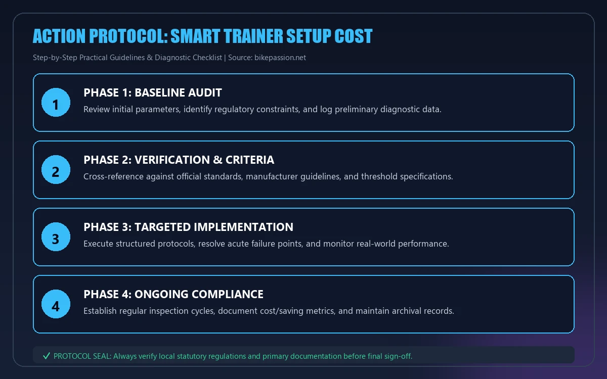 Step-by-step implementation protocol for smart trainer setup cost