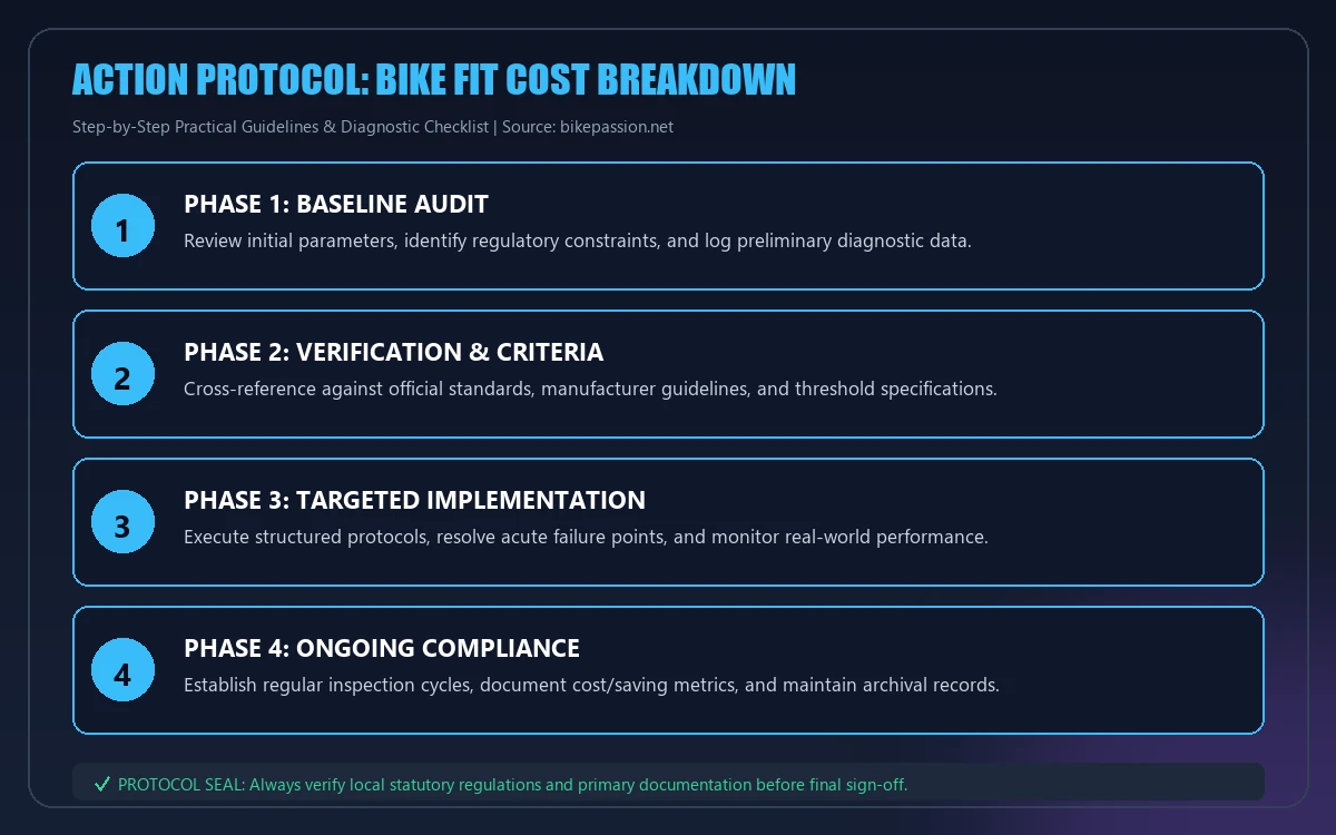 Step-by-step implementation protocol for bike fit cost breakdown